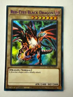 Yugioh! Red-Eyes Black Dragon (Purple) - LDS1-EN001 - Ultra Rare - 1st Ed NM - Image 1