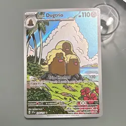 Pokemon TCG Alolan Dugtrio 208/191 SV08 Surging Sparks English Holo IR Full Art - Image 1