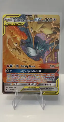 Pokemon TCG Moltres & Zapdos & Articuno GX 44/68 HF Holo 300 HP Eng - Image 1