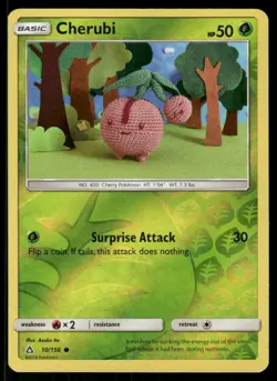 Pokemon Cherubi Ultra Prism 10/156 Reverse Holo C NM/M Asako Ito - Image 1