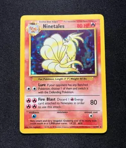 Pokemon TCG Ninetales Base Set 12/102 Holo Rare WotC English 1999 - Image 1