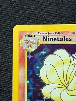 Pokemon TCG Ninetales Base Set 12/102 Holo Rare WotC English 1999 - Image 2