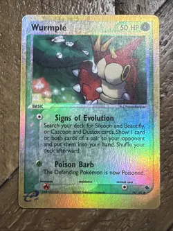 Wurmple 78/109 Ruby and Sapphire Reverse Holo Pokemon TCG - Image 1