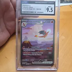 Charizard EX Sir 199/165 Scarlet & Violet 151 CGC 9.5 Mint+ - Image 1