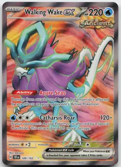 Walking Wake ex 189/162 Ultra Rare Temporal Forces Pokemon Holo Near Mint - Image 1