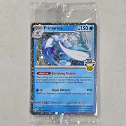Pokemon TCG Mega Evolution Pitch Black Primarina Cosmo Holo Promo 020/084 SEALED - Image 1