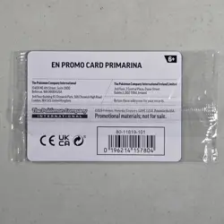 Pokemon TCG Mega Evolution Pitch Black Primarina Cosmo Holo Promo 020/084 SEALED - Image 4