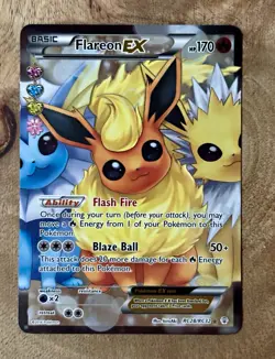 [NM] Flareon EX Generations: Radiant Collection Full Art Holo RC28/RC32 Pokemon - Image 1