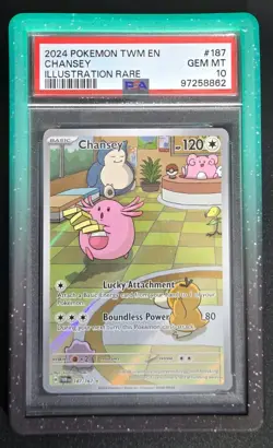 Pokemon - PSA 10 - Chansey 187/166 - Twilight Masquerade - Image 1