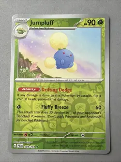 Pokemon TCG * SV Paldea Evolved * 003/193 Jumpluff REVERSE HOLO RARE * NM - Image 1