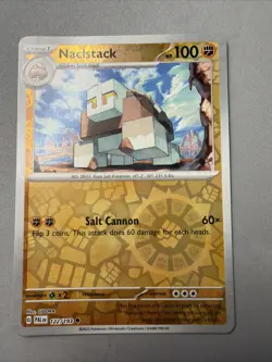 Pokemon TCG * SV Paldea Evolved * 122/193 Naclstack REVERSE HOLO Uncommon * NM - Image 1