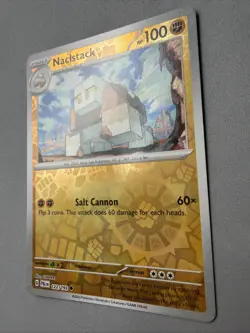 Pokemon TCG * SV Paldea Evolved * 122/193 Naclstack REVERSE HOLO Uncommon * NM - Image 2