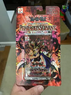 YuGiOh Pharaoh's Servant Blister Booster Pack Sealed Square Original Konami 53334289504 - Image 1