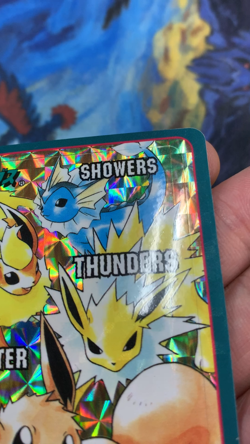 Pokemon 1997 Eevee Evo Line Prism Bandai Sealdass #5 Sticker Japanese #3038 - Image 2