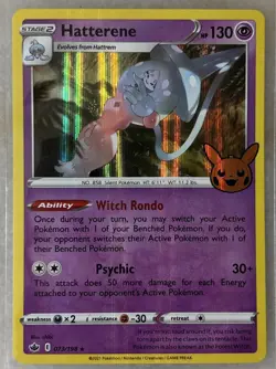 [HOLO] Hatterene #73/198 - STAMPED Trick or Trade BOOster - Pokemon - Image 1