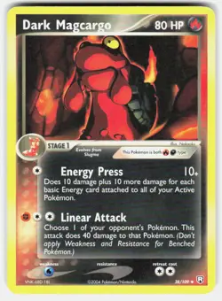 Pokemon tcg Team Rocket Returns Dark Magcargo Lightly played - Image 1