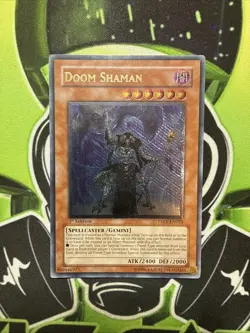 Doom Shaman TAEV-EN025 Ultimate Rare 1st Edition Euro Yugioh MP - Image 1