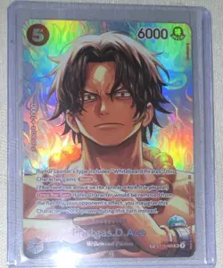 Bandai One Piece Card Game Portgas D. Ace ST15-005 SP Foil English 6000 - Image 1