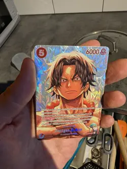 Bandai One Piece Card Game Portgas D. Ace ST15-005 SP EN Op16 - Image 2