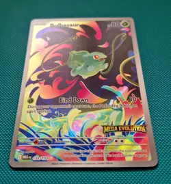 Pokemon TCG Mega Evolution Bulbasaur Card 133/132 Stamped Promo - Image 2