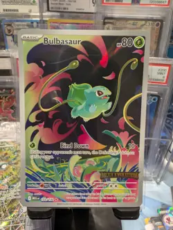 Pokemon TCG Mega Evolution Bulbasaur Card 133/132 Stamped Promo - Image 1
