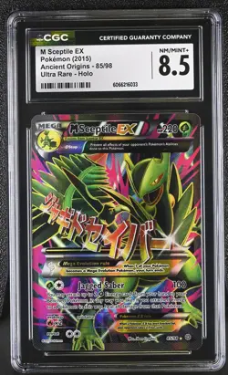 CGC 8.5 M Sceptile EX 2015 Ancient Origins 85/98 Ultra Rare Holo Pokemon Card - Image 1