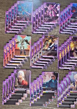 Gundam TCG Steel Requiem GD03 Purple Lot 116 Cards – Rares + Commons – Free Ship - Image 2