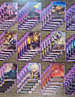Gundam TCG Steel Requiem GD03 Purple Lot 116 Cards – Rares + Commons – Free Ship - Image 3