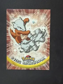 Topps Marowak 105 Series 2 TV Animation Blue Logo Non Holo Pokemon Card Vintage - Image 1
