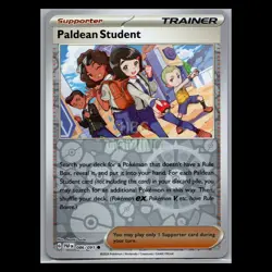 Paldean Fates - Paldean Student 086/091 - Reverse Holo - Pokemon Card - Image 1