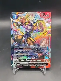 WarGreymon Ace Foil ST20-11 Digimon TCG Card NM Condition - Image 1