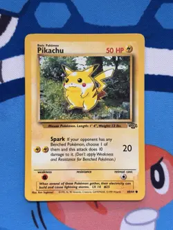 Pikachu 60/64 - MP condition - Pokemon WOTC Jungle Unlimited Common Card - Image 1