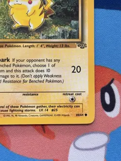 Pikachu 60/64 - MP condition - Pokemon WOTC Jungle Unlimited Common Card - Image 4