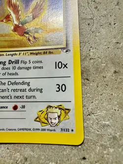 Pokemon TCG Lt. Surge’s Fearow 7/132 Holo Rare Gym Heroes WOTC 2000 - Image 3