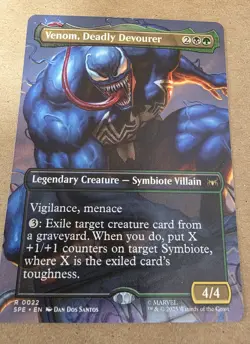 Venom, Deadly Devourer - (Borderless) Marvel's Spider-Man - Regular - Mtg - Image 1