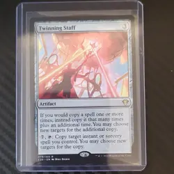 Wizards of the Coast Twinning Staff MTG C20 Rare Artifact EN 070/322 - Image 1