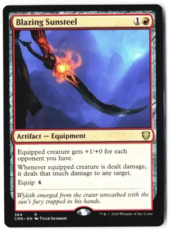 Blazing Sunsteel 364 Rare Magic: The Gathering Near Mint - Image 1