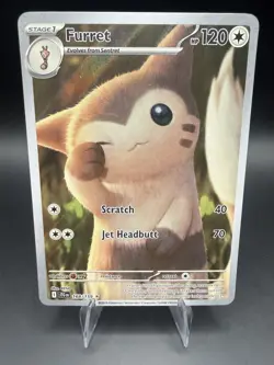 Furret 168/159 Illustration Rare SV09: Journey Together Pokemon Card TCG ENG NM - Image 1
