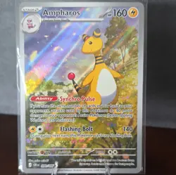 Pokemon Ampharos 090/086 CR1 Holo Rare Stage 2 160 HP Lightning English - Image 1