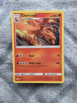 Pokemon TCG 4-Card Foil Lot: Charizard 5/18, Misty's Seadra 91/132, SM166, SM240 - Image 1