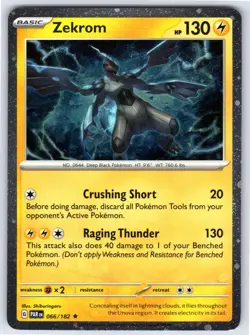 Zekrom (Cosmos Holo) 066/182 Rare Miscellaneous Cards & Products Pokemon - Image 1