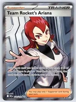 Team Rocket's Ariana 224 Ultra Rare Destined Rivals Pokemon Holo - Image 1