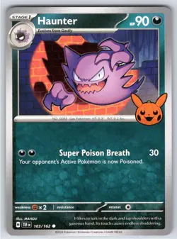 Haunter 103/162 Common Trick or Trade BOOster 2024 Pokemon - Image 1