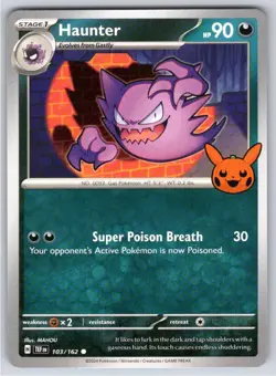 Haunter 103/162 Common Trick or Trade BOOster 2024 Pokemon - Image 1