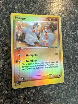Phanpy 62/109 Ruby and Sapphire Reverse Holo Pokemon TCG Card - Image 2