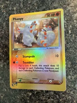 Phanpy 62/109 Ruby and Sapphire Reverse Holo Pokemon TCG Card - Image 3