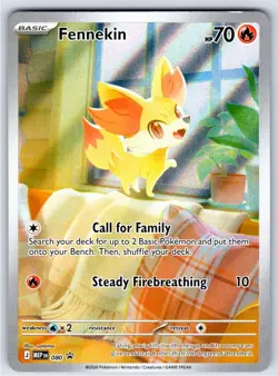 Fennekin 080 Promo ME: Mega Evolution Promo Pokemon Holo - Image 1