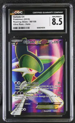 CGC 8.5 Gallade EX 2015 Roaring Skies 99/108 Ultra Rare Holo Pokemon Card - Image 1