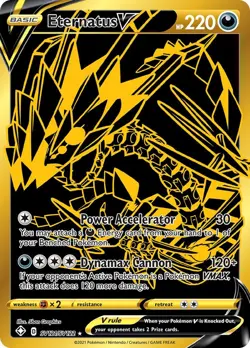 Pokemon Card PSA 9 Eternatus V SV121/SV122 Shining Fates: Shiny Vault Holo - Image 1