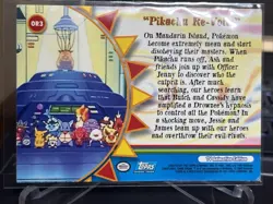 2000 Topps Pokemon Pikachu Re-Volts OR3 Orange Islands Blue Logo - Image 2